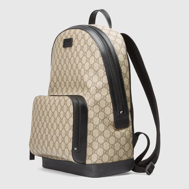 GG Supreme Canvas Backpack in Grey - Gucci