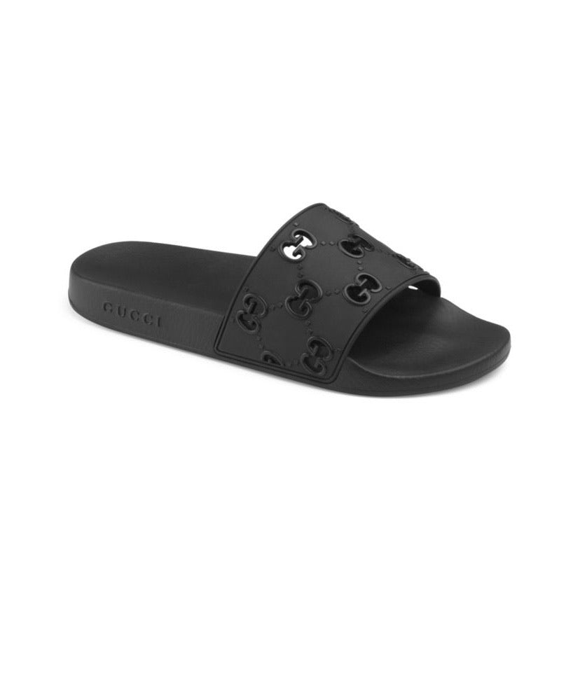 Gucci rubber gg online slides