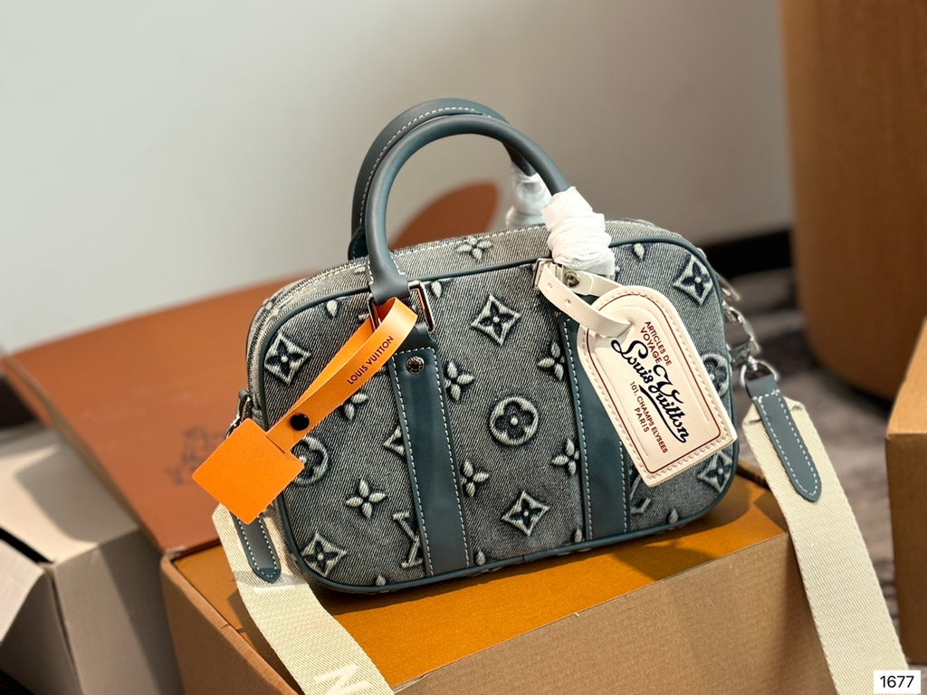 Louie Denim Crossbody