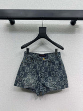 Load image into Gallery viewer, Monogram Denim Shorts