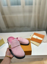 Load image into Gallery viewer, Denim Monogram Clogs