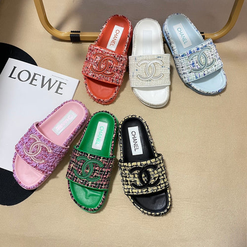 CC Tweed Slides