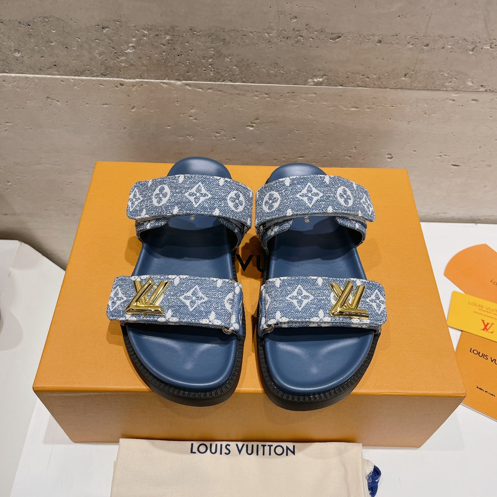 Louie Monogram Slides