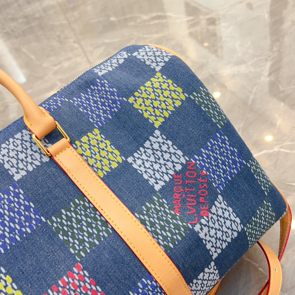 Denim Damier Colorway Speedy