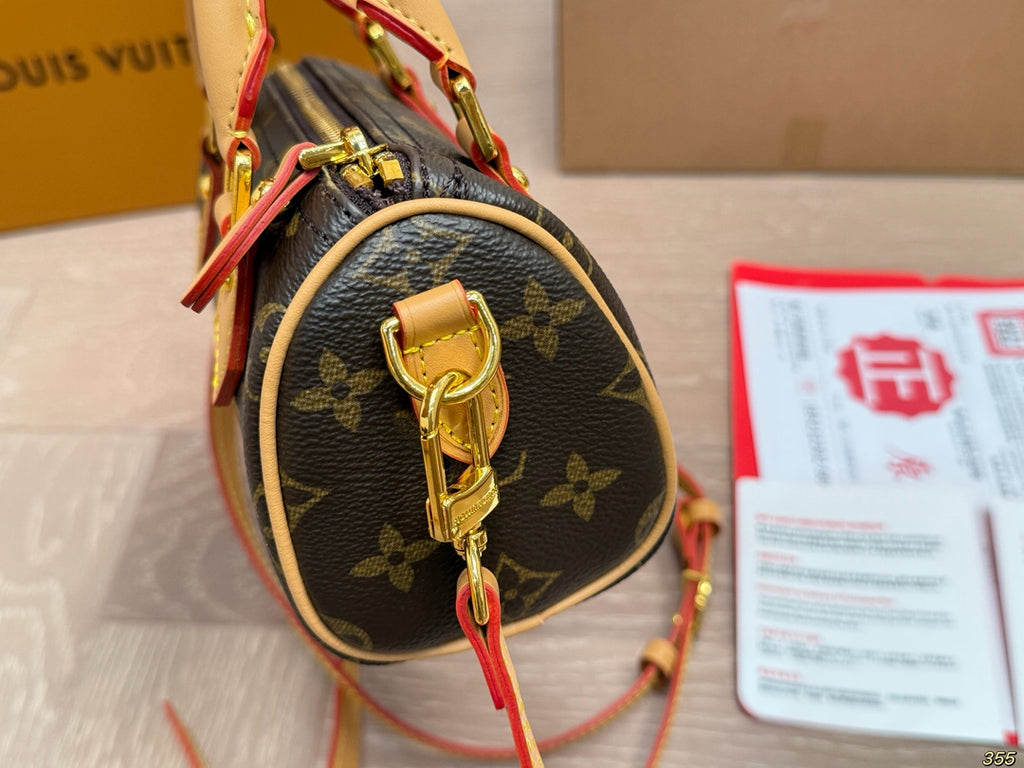 Monogram Nano Cherry Speedy