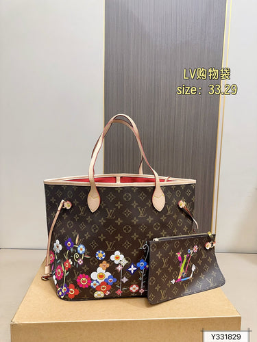 Flower Monogram Neverfull
