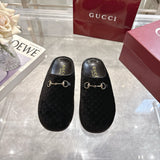 Suede Monogram Clogs