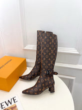 Load image into Gallery viewer, Monogram Heel Boots