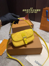 Load image into Gallery viewer, Denim Monogram Crossbody