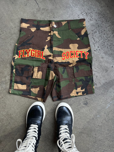 Flygirl Society Camo Shorts