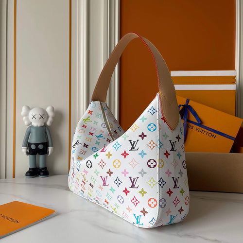 Colorful Monogram Slouch Bag