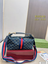 Load image into Gallery viewer, GG Denim Slouch Purse