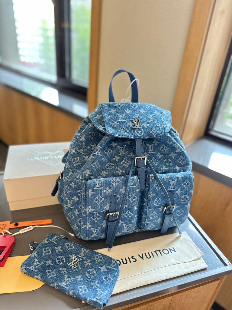 Louie Denim Backpack