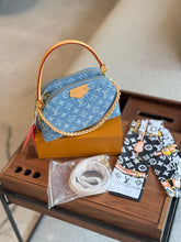 Load image into Gallery viewer, Monogram Denim Crossbody