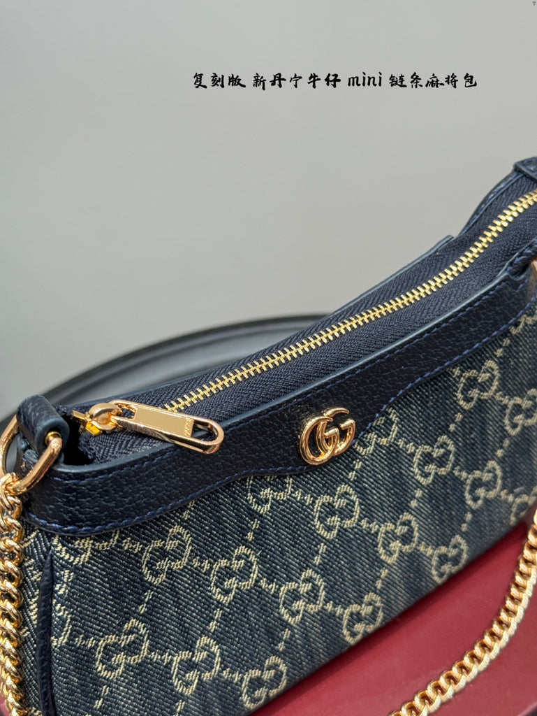 Denim GG Chain Purse