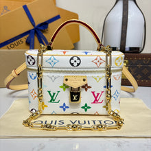 Load image into Gallery viewer, White Colorful Monogram Purse