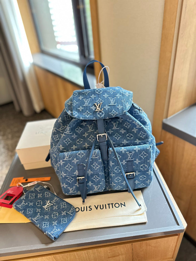 Louie Denim Backpack