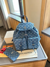 Load image into Gallery viewer, Louie Denim Backpack