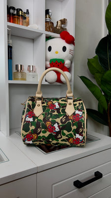 HK Camo Heart Pillow Bag