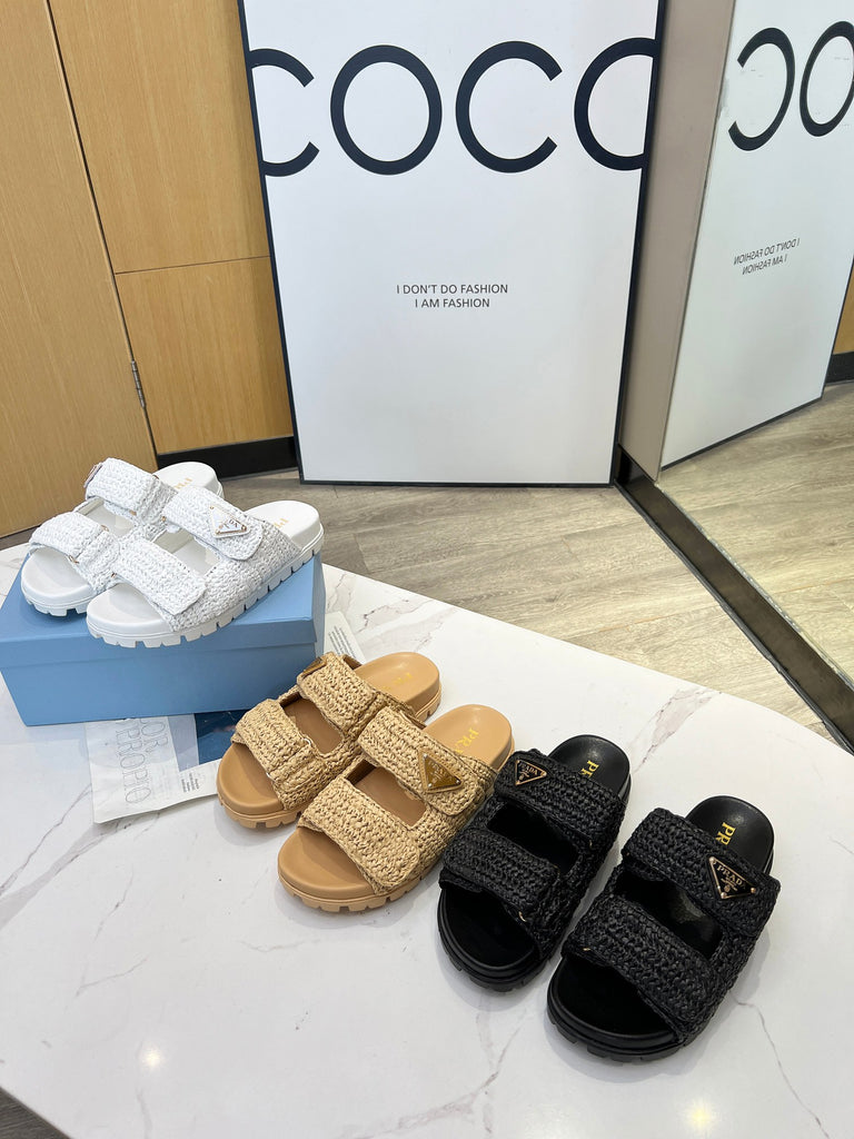 PD Tweed Sandals