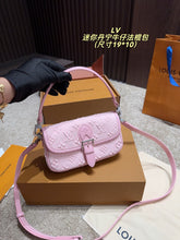 Load image into Gallery viewer, Denim Monogram Crossbody