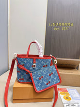 Load image into Gallery viewer, Denim Cherry BB Monogram Bag