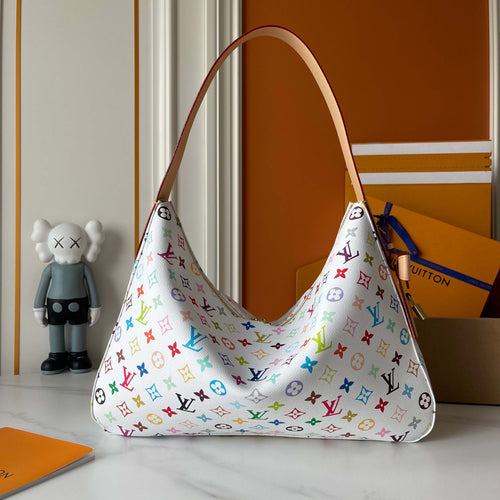 Colorful Monogram Slouch Bag