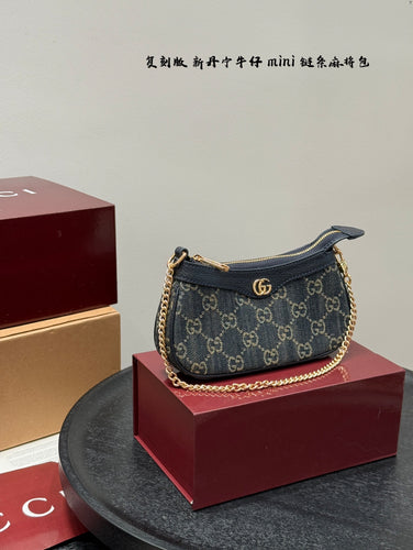 Denim GG Chain Purse