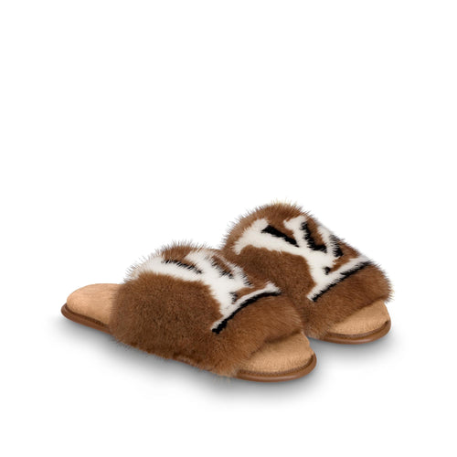 LV Homey Mink Mule