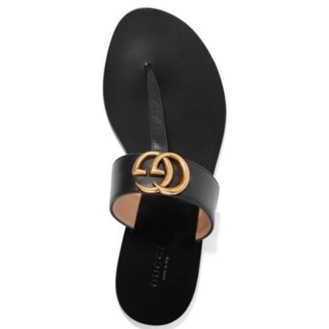 GG Marmont Leather Sandals