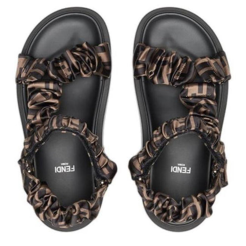 FF Runched Satin Sandal