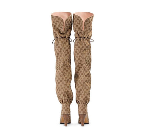 LV Monogram Canvas Over The Knee Boot