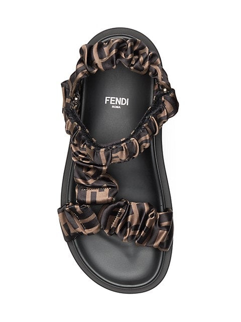 FF Runched Satin Sandals